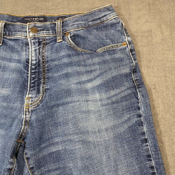 Lucky Brand Mens 121 Slim Straight Jeans Size 33x30 Blue Denim Cotton & Elastane - Picture 11 of 15